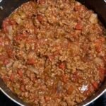 A delicious pot of keto chili with no beans.
