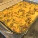 A fresh baked cheesy bacon and beef carnivore casserole. A low-carb, protein-packed, and super simple family dinner.