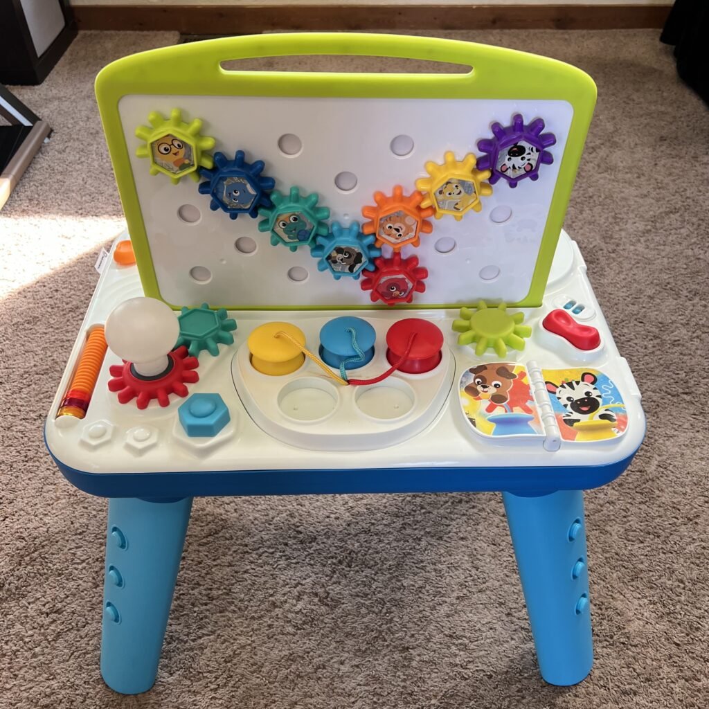 The Baby Einstein Curiosity Table for toddlers.