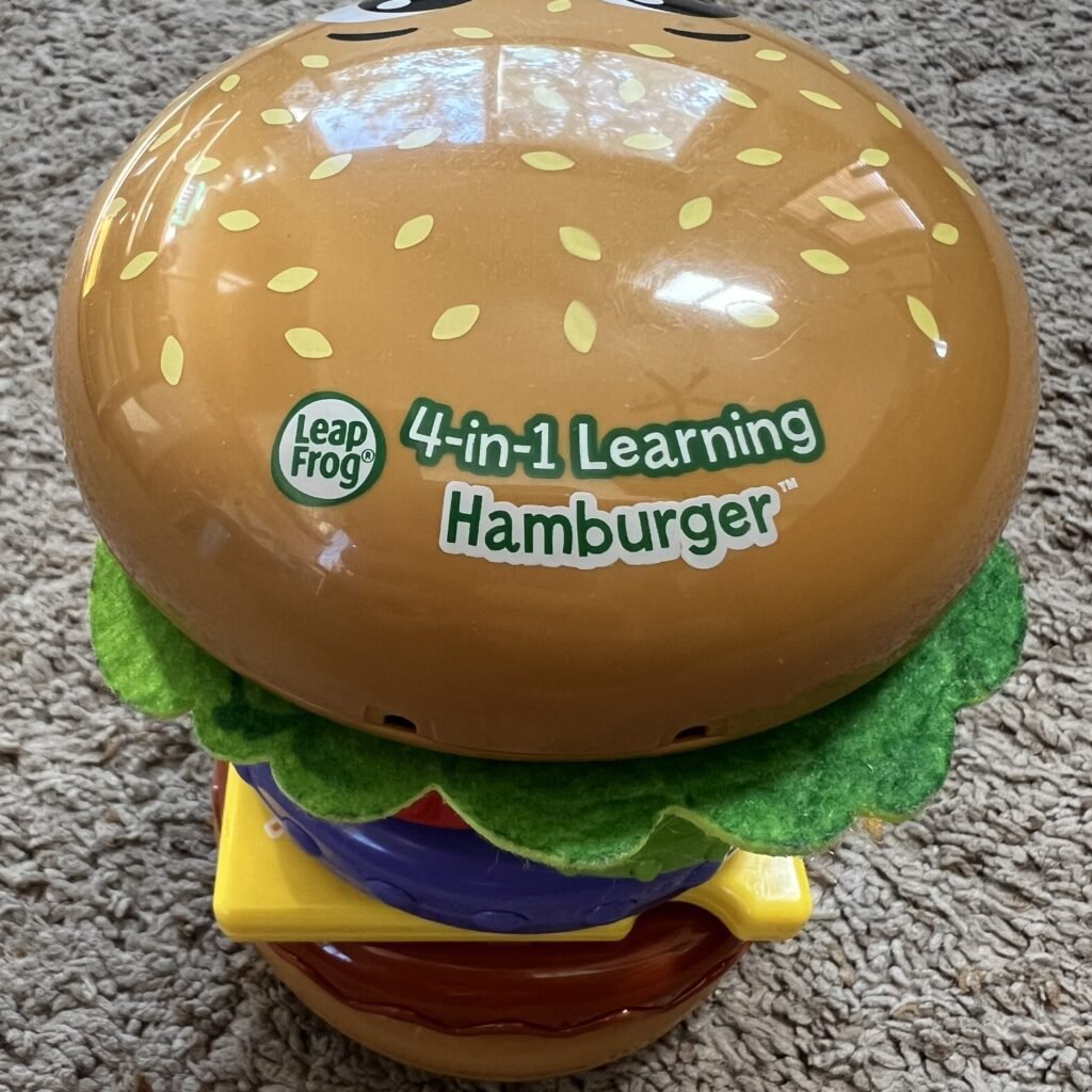Leap Frog 4-in-1 Learning Hamburger toy for toddlers.