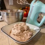 A bowl of simple three ingredient chocolate mousse dessert.