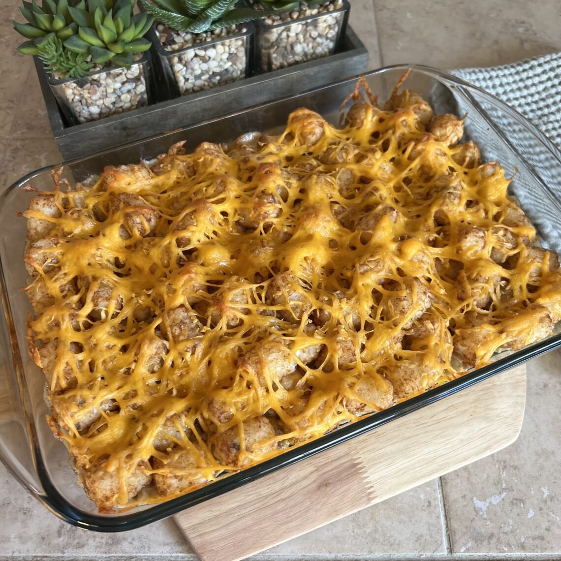 A delicious Classic Tater Tot Casserole.