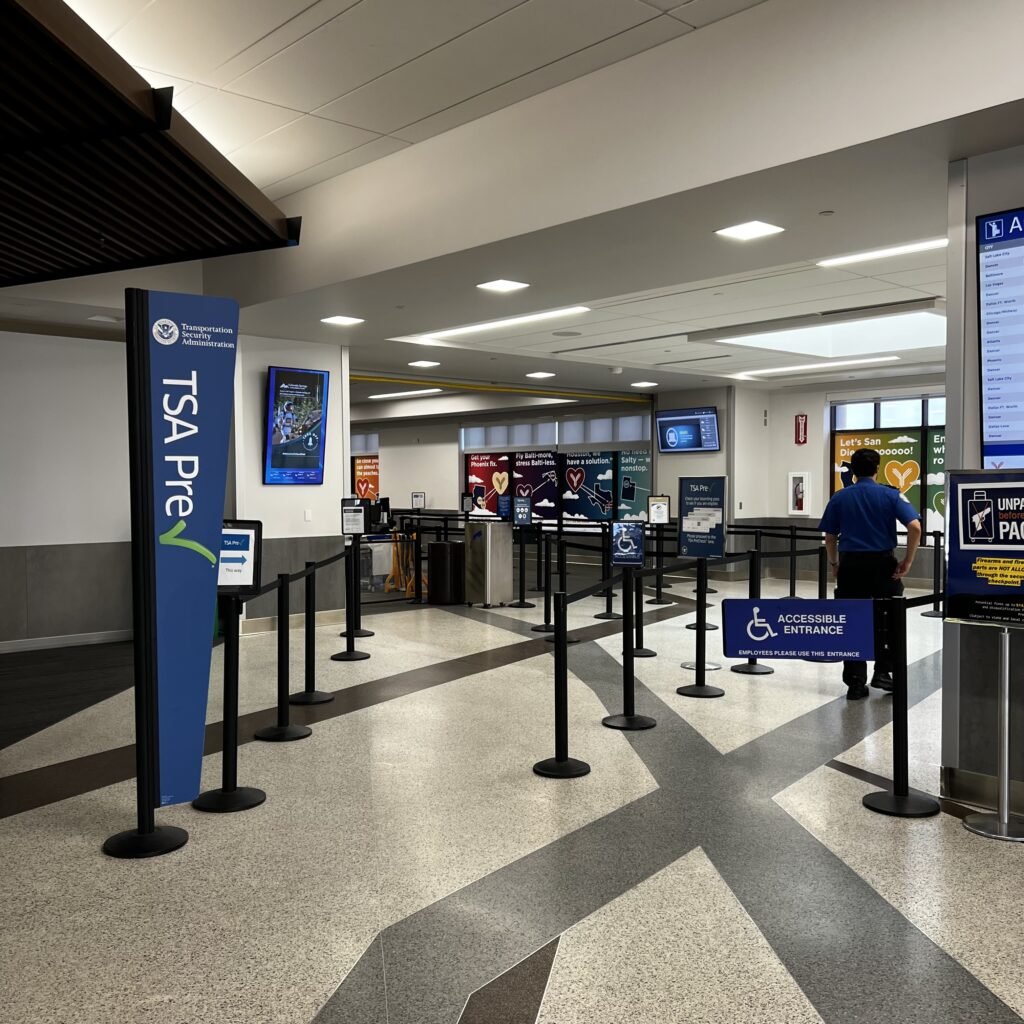 TSA at the Colorado Springs airport.